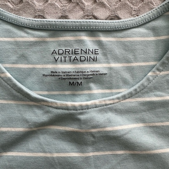 Adrienne Vittadini Women's Striped Tank Top - Baby blue - Picture 2 of 4
